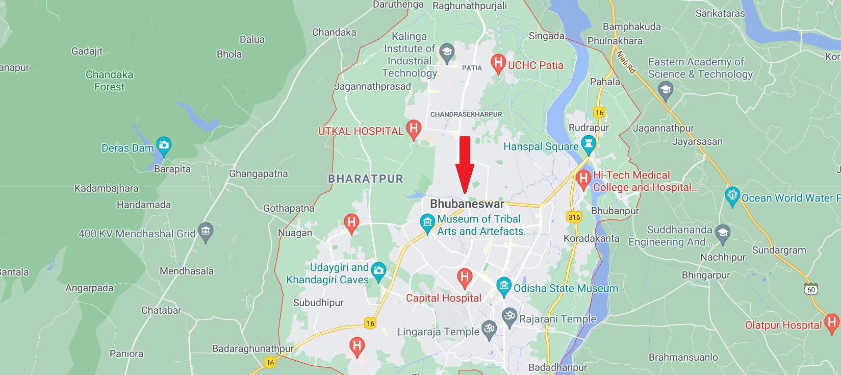 WTC bhubaneswar Location Map